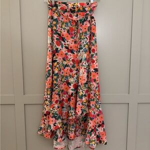 Summersalt Beach to Brunch Floral wrap Skirt